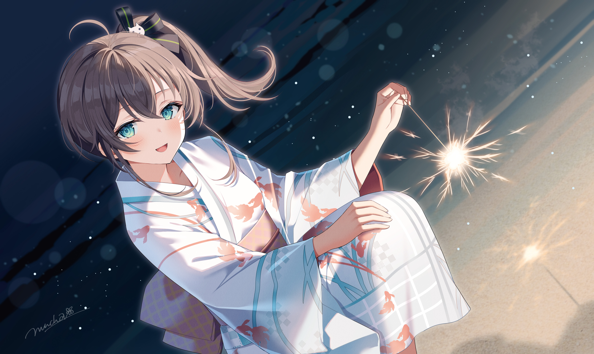 Myusha Hololive Natsuiro Matsuri Yukata 1108299 Yande Re